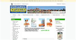 Desktop Screenshot of ksiegarnia-najtaniej.pl